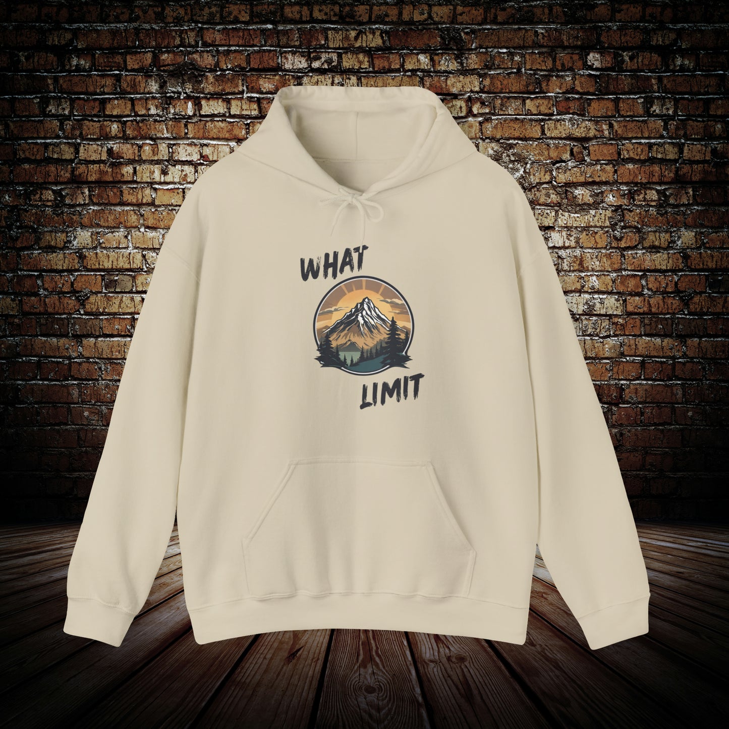 WHAT LIMIT Mountain view Motivational Hoodie