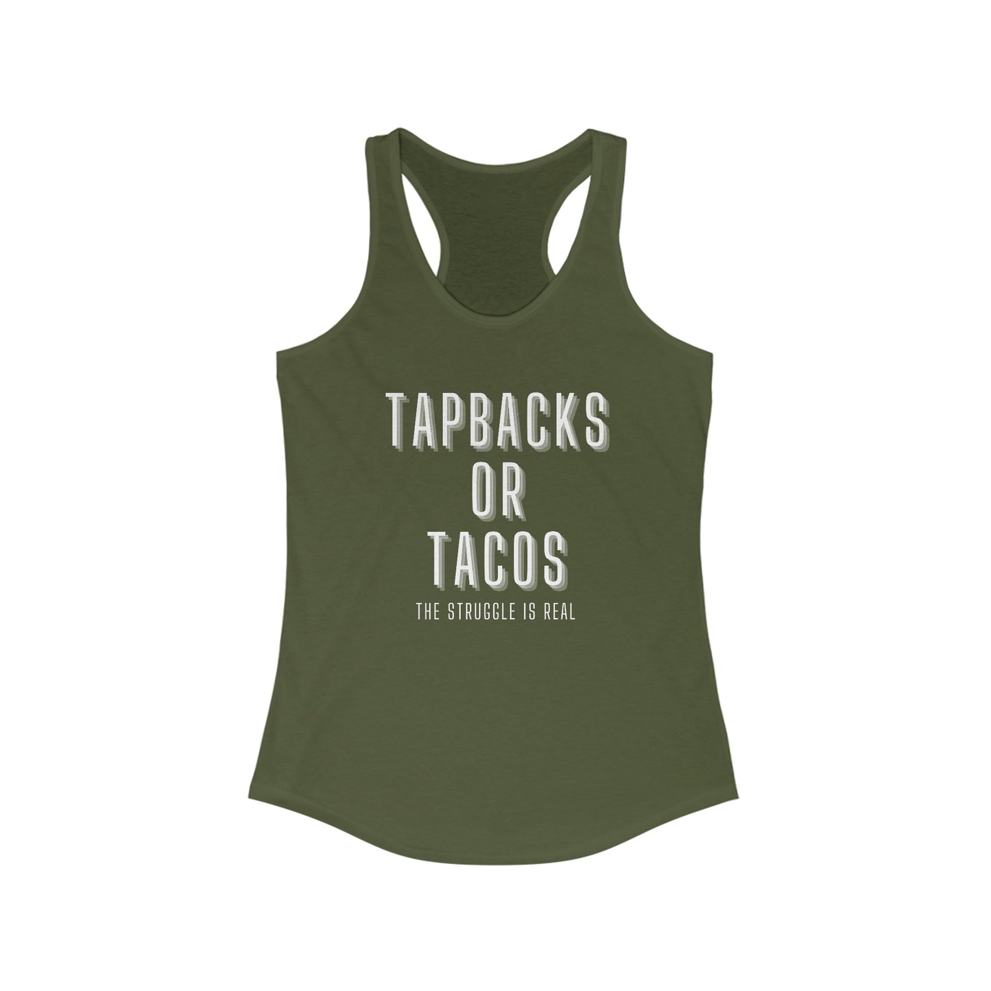 Tapbacks or tacos - Cycling Tank Top