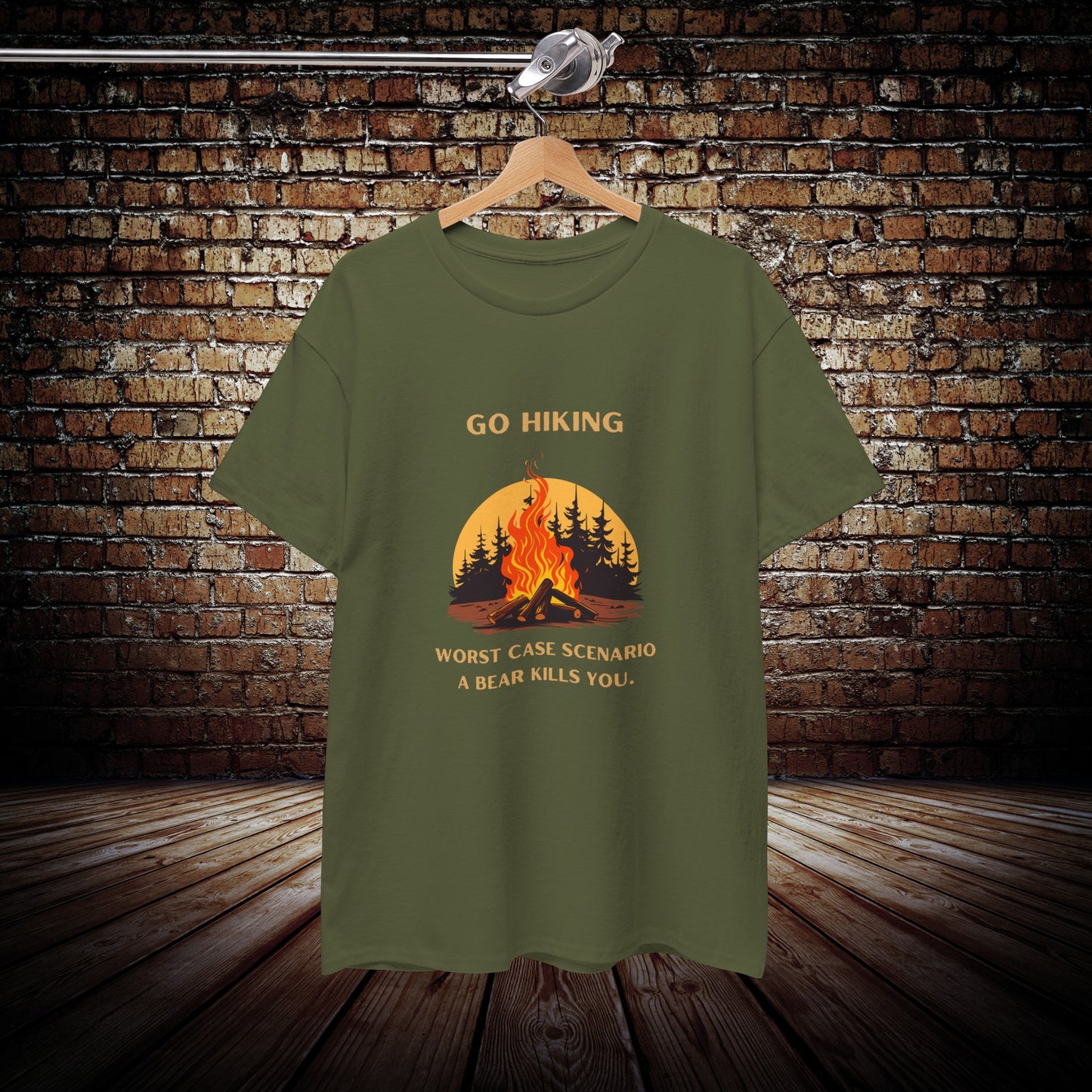 Go Hiking funny dad shirt