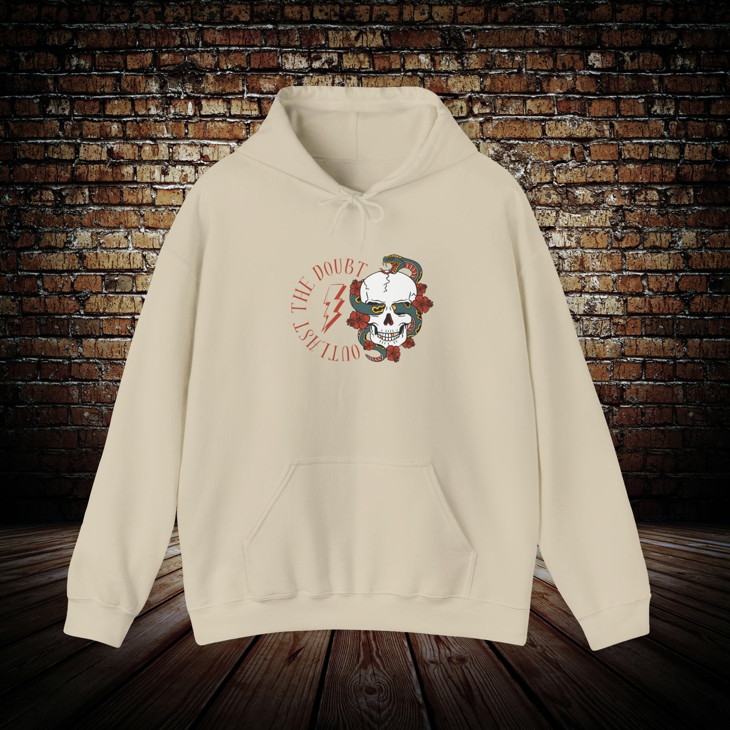 Outlast The Doubt - Skull & Snake Hoodie