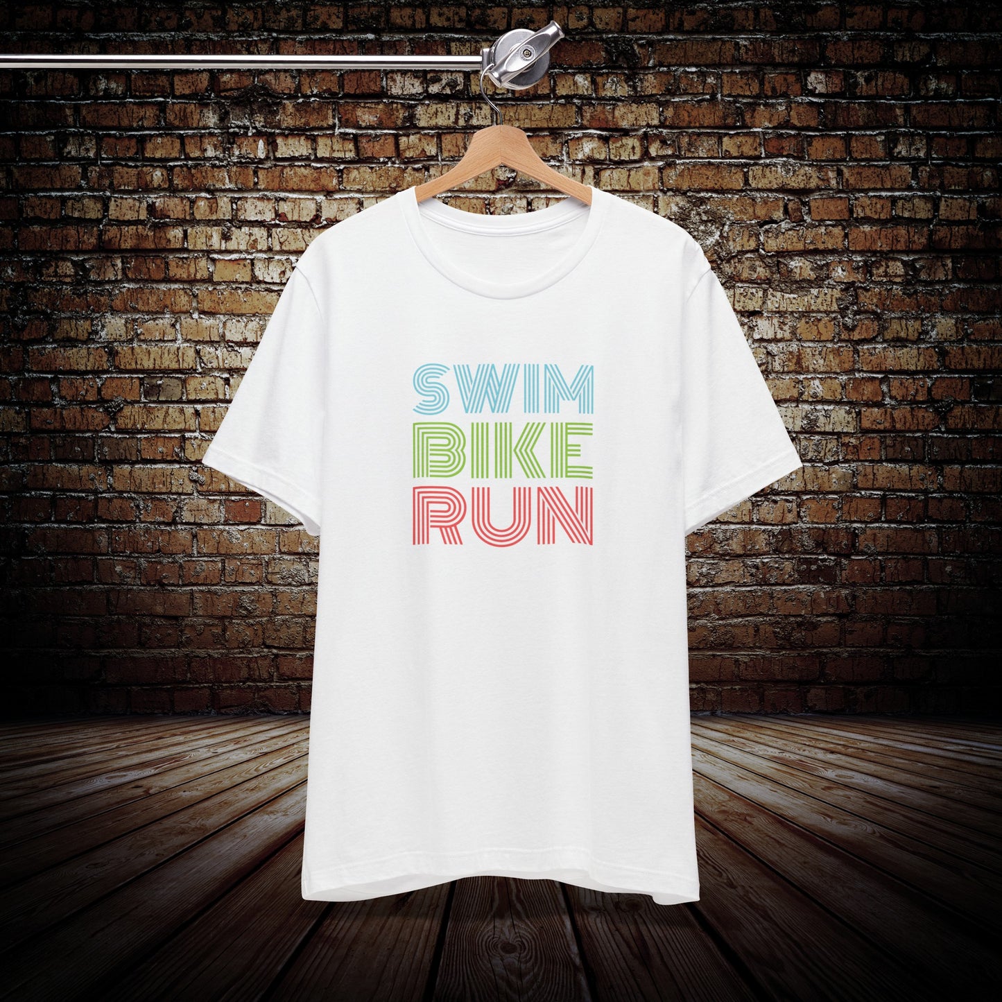 Unisex Swim Bike Run triathlon T-shirt