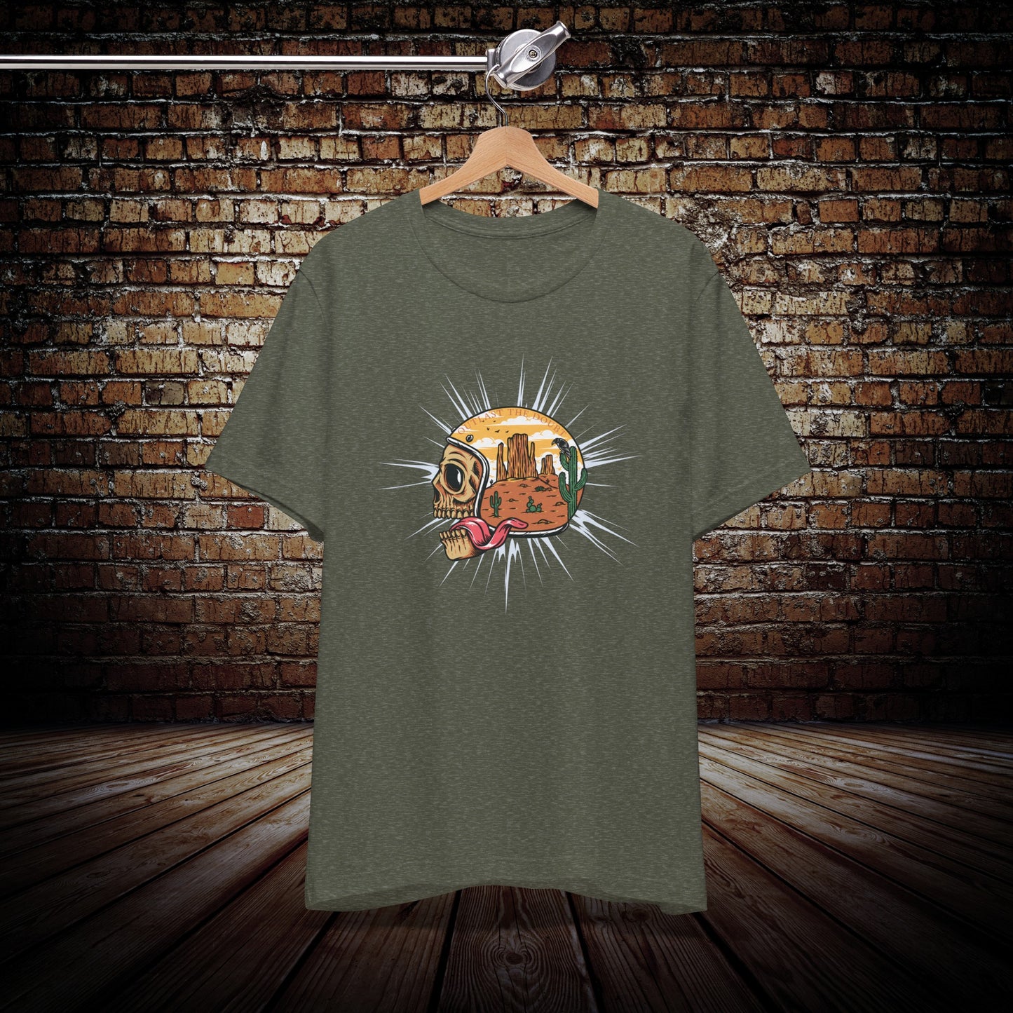 Biker Outlast The Doubt Graphic Tee