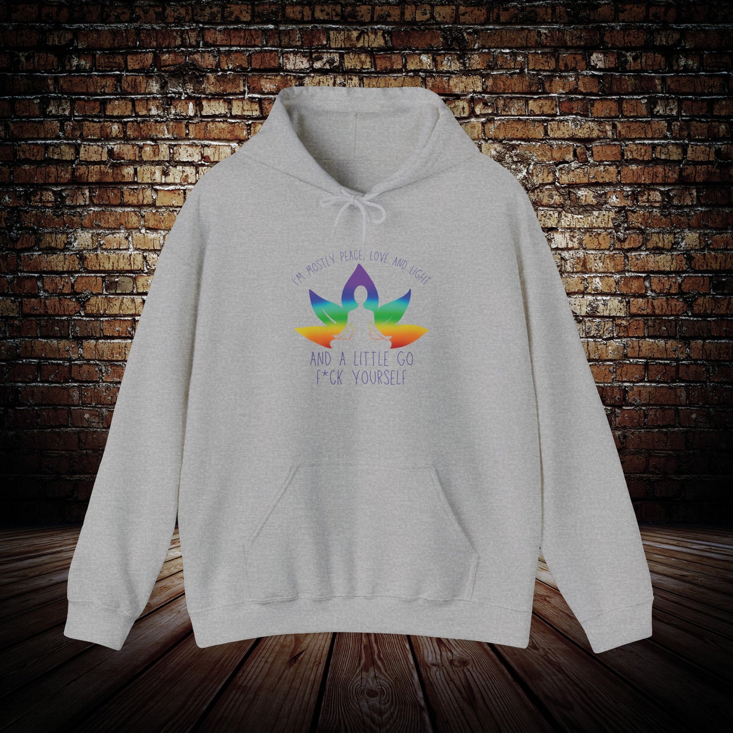 Mostly peace and love - Yoga Inspired Hoodie