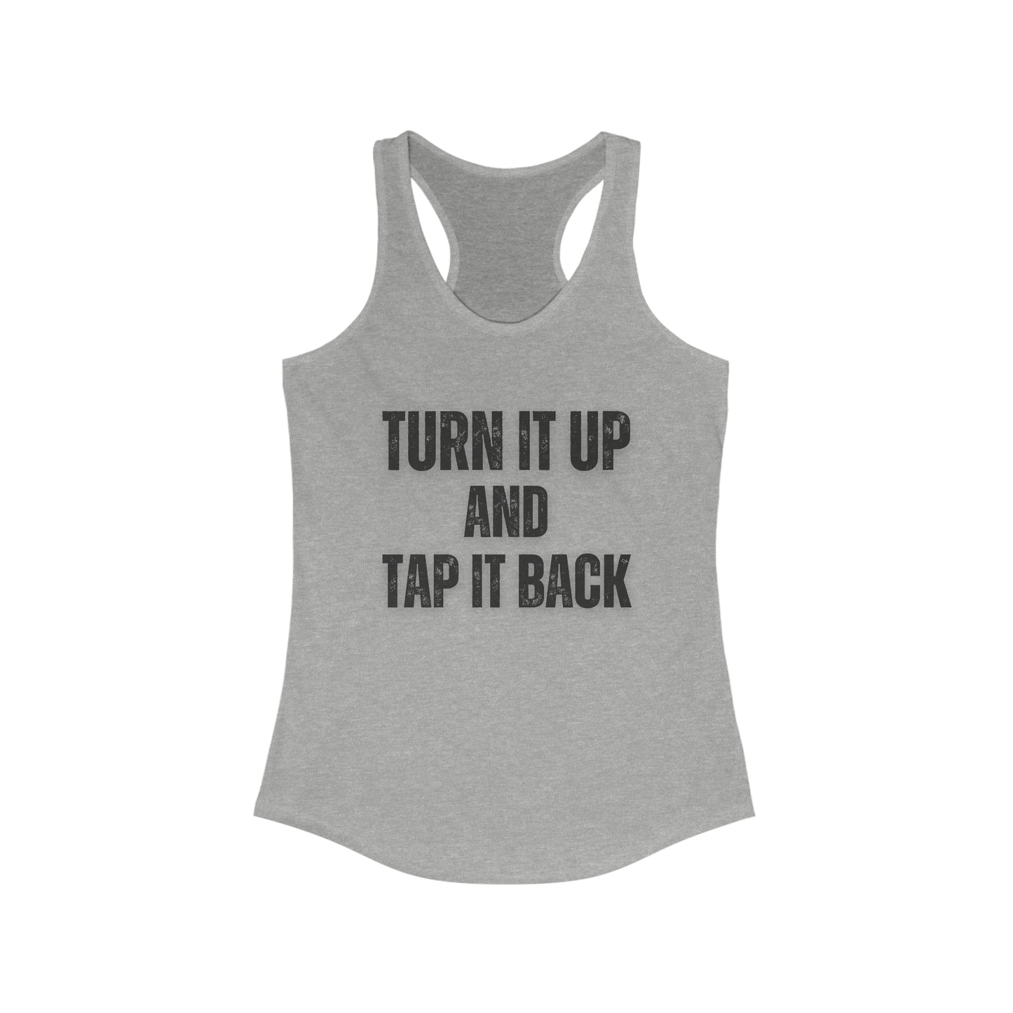 Turn it and tap it back Women's cycling tank top