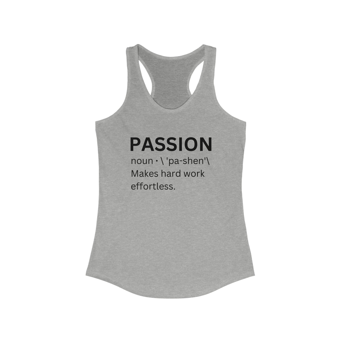Trendy motivational tank top - Passion