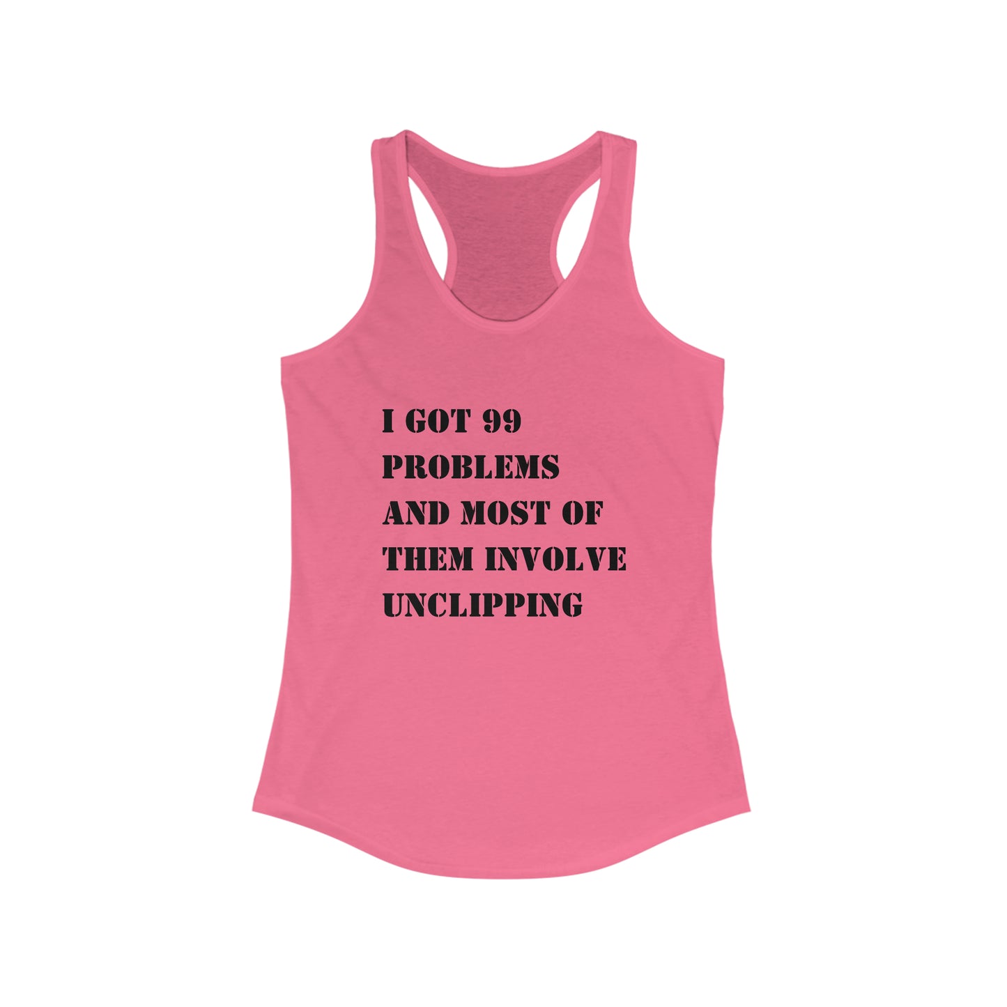 99 problems and spin class ain't one tank top