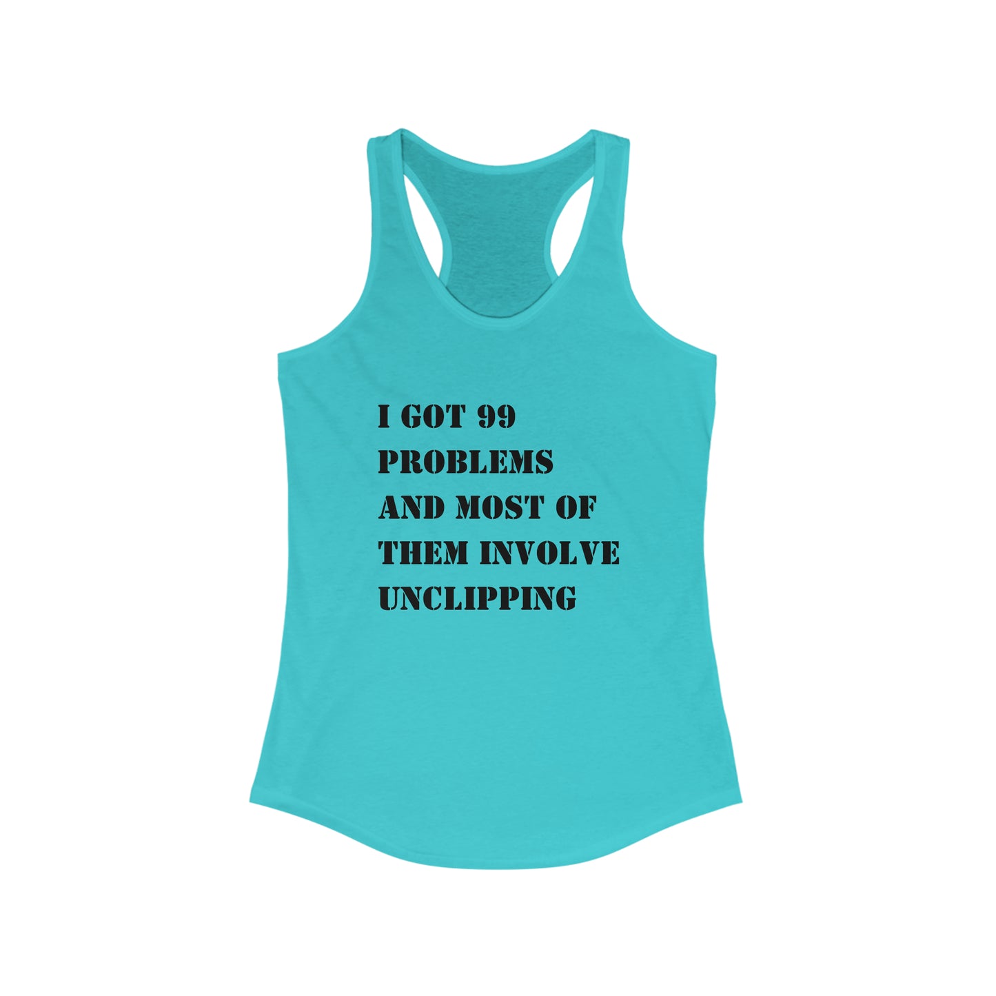 99 problems and spin class ain't one tank top