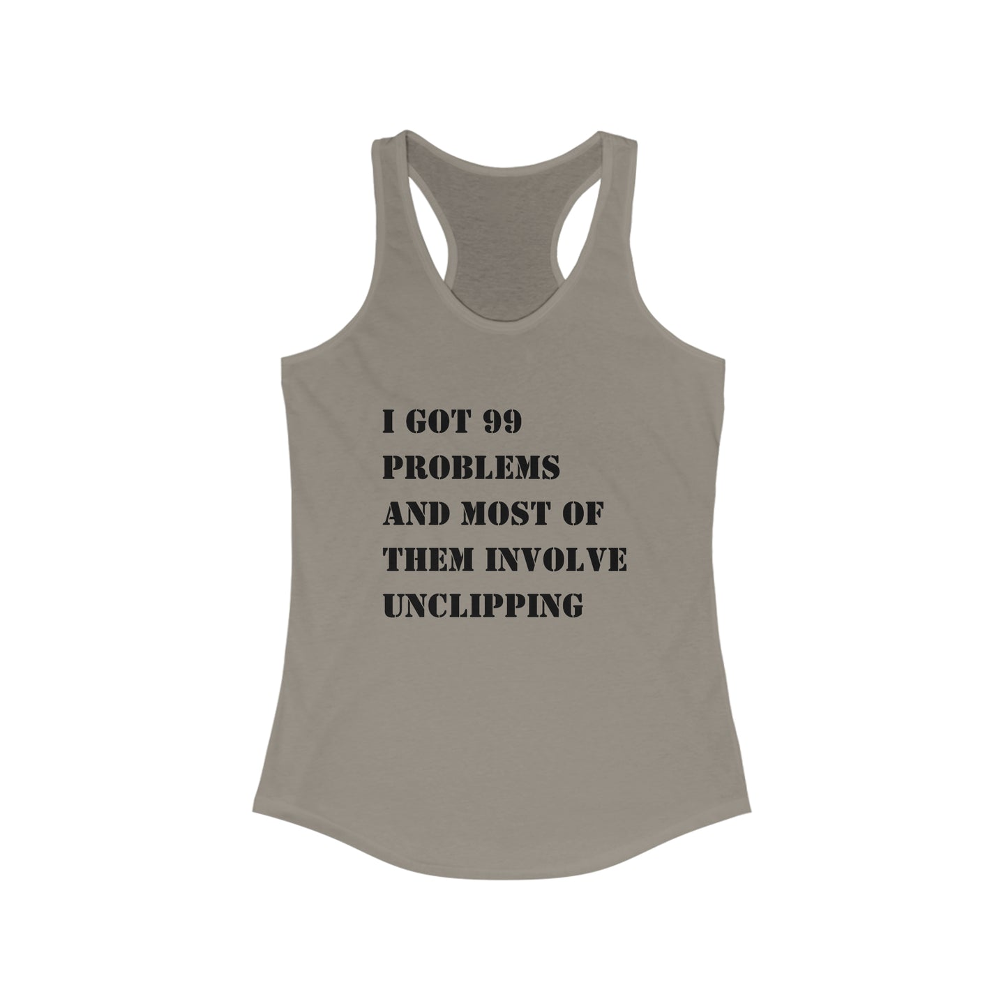 99 problems and spin class ain't one tank top
