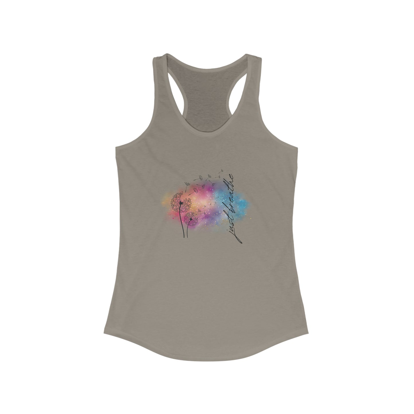 Just Breathe in color - Yoga Inspired Tank Top