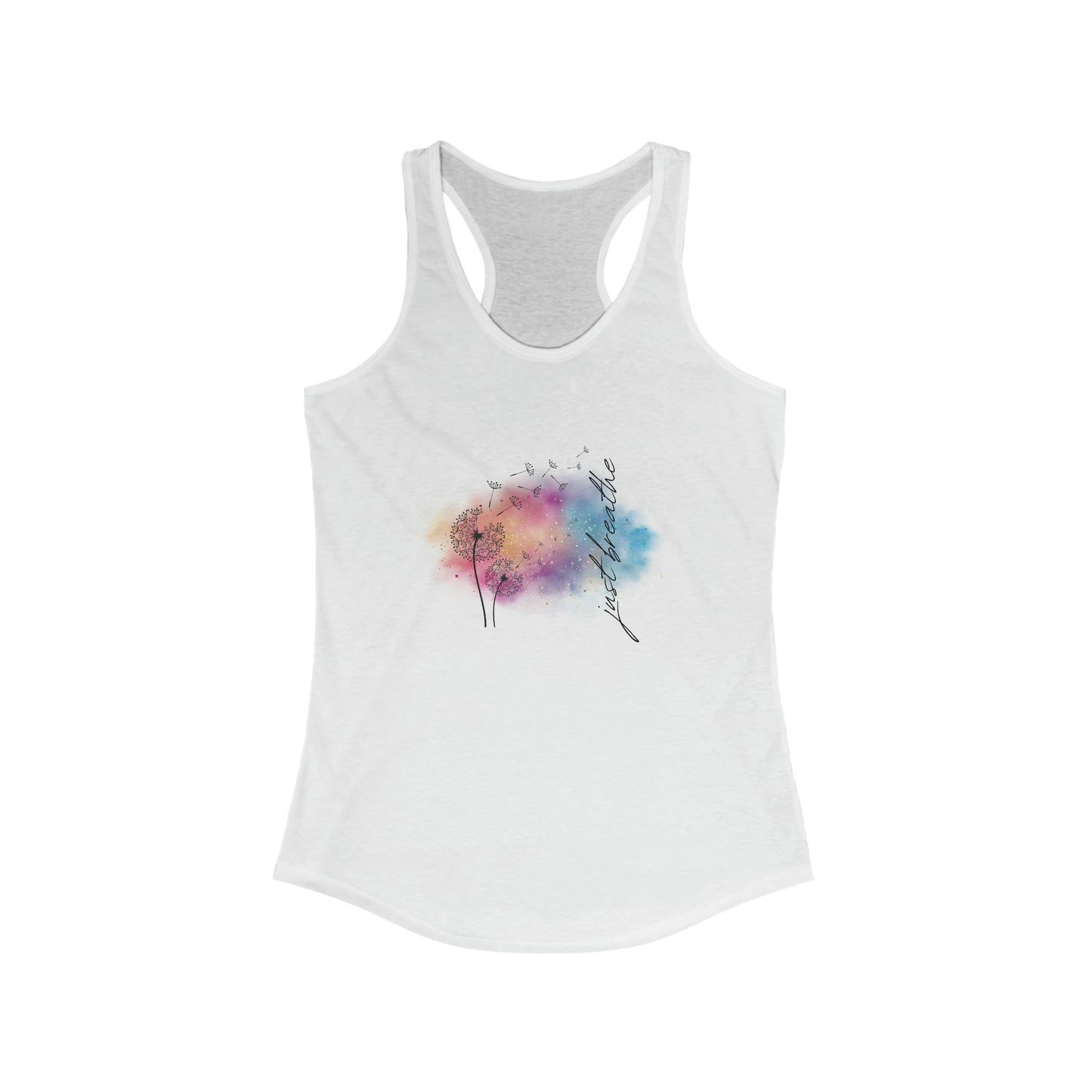 Just Breathe in color - Yoga Inspired Tank Top