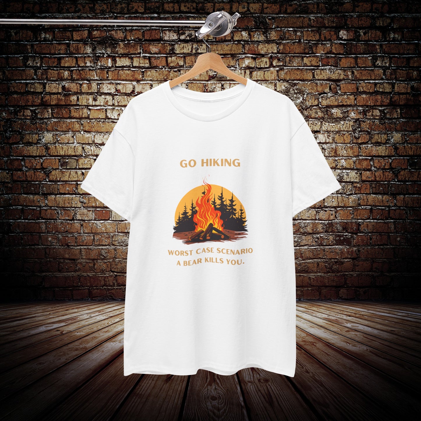 Go Hiking funny dad shirt