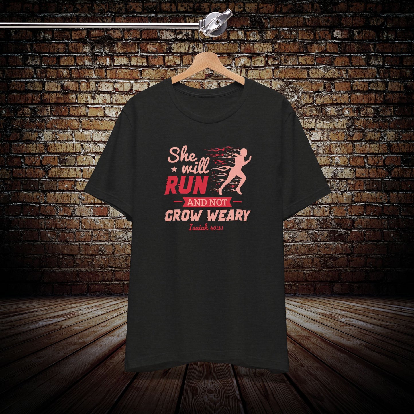 She will run Graphic Tee
