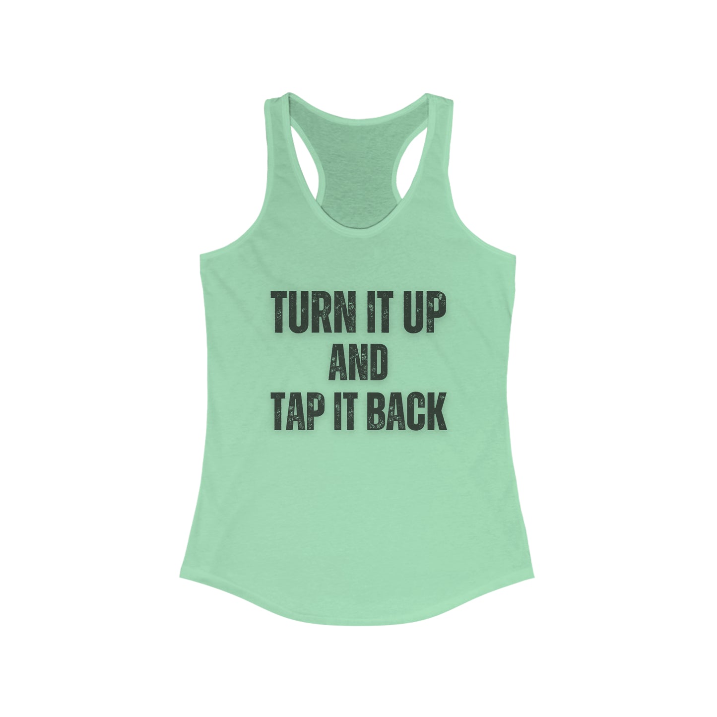 Turn it and tap it back Women's cycling tank top