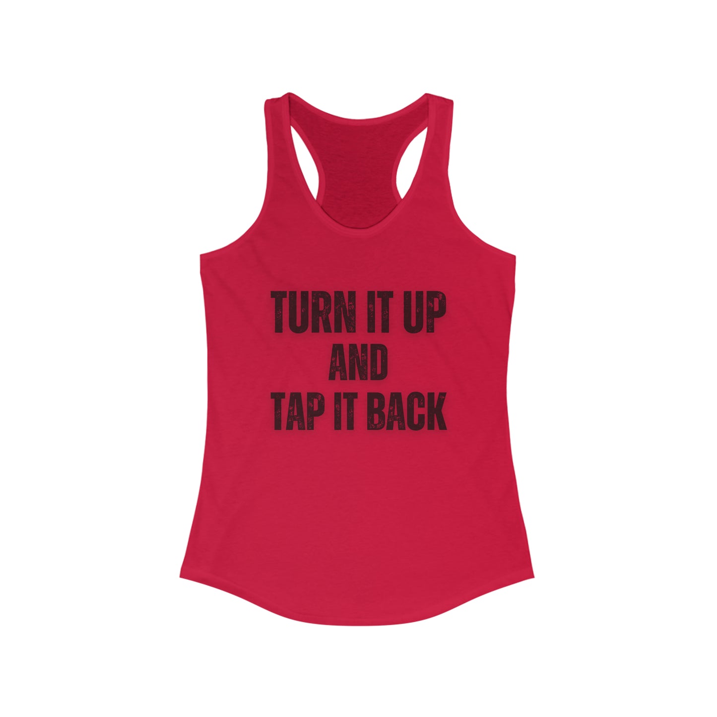 Turn it and tap it back Women's cycling tank top