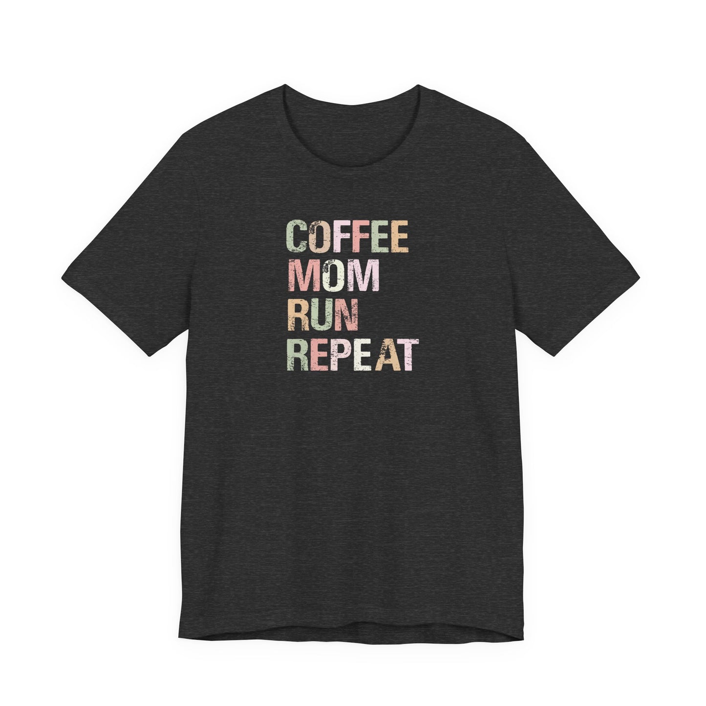 Coffee - mom - run - repeat Graphic Tee