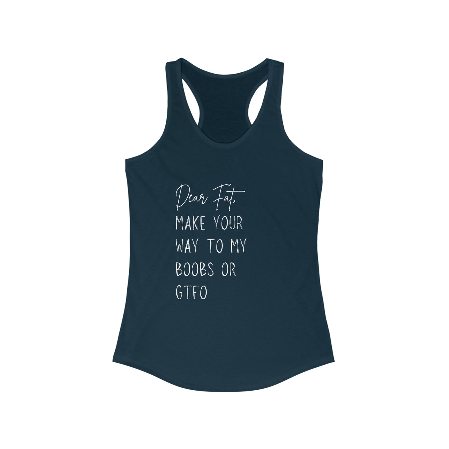 Dear Fat, Funny Gym Tank Top