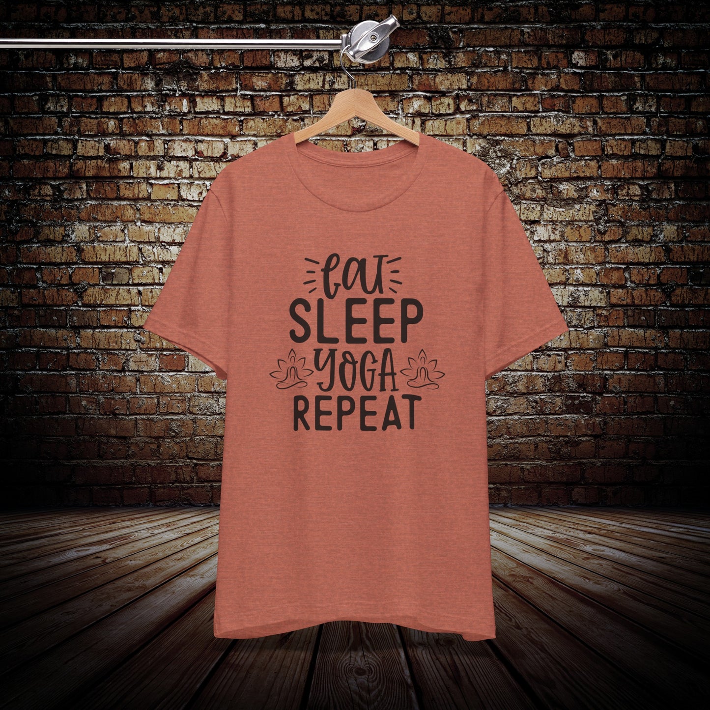 Eat Sleep Yoga Repeat Graphic Tee