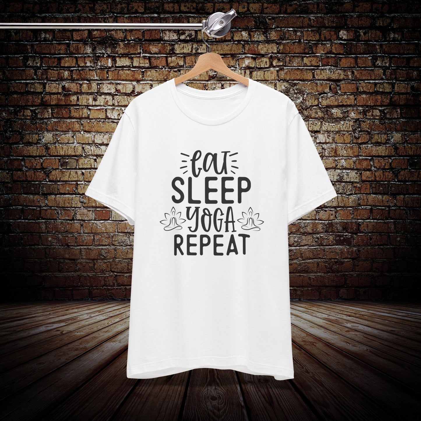 Eat Sleep Yoga Repeat Graphic Tee