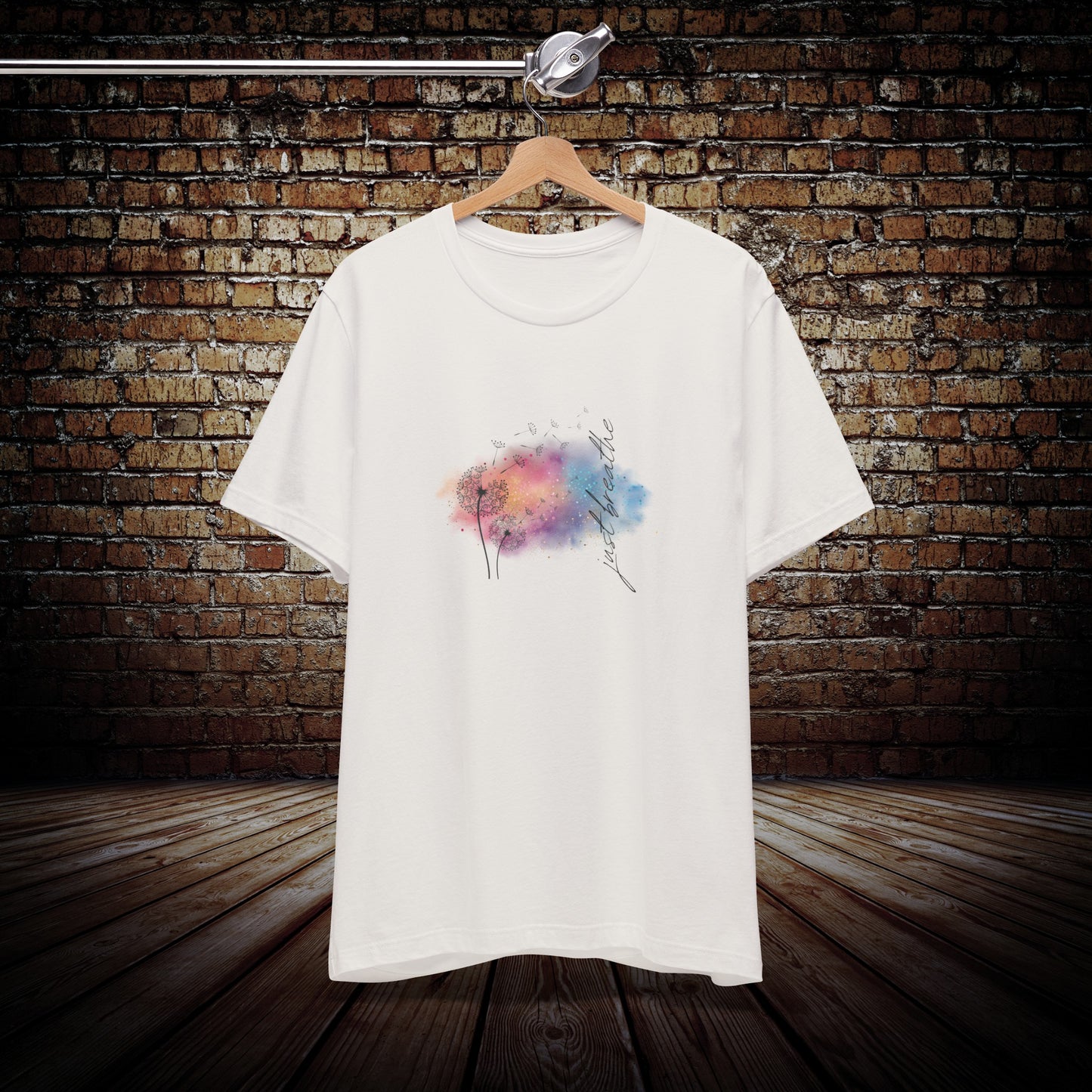 Just Breathe in color - Yoga Inspired T-Shirt
