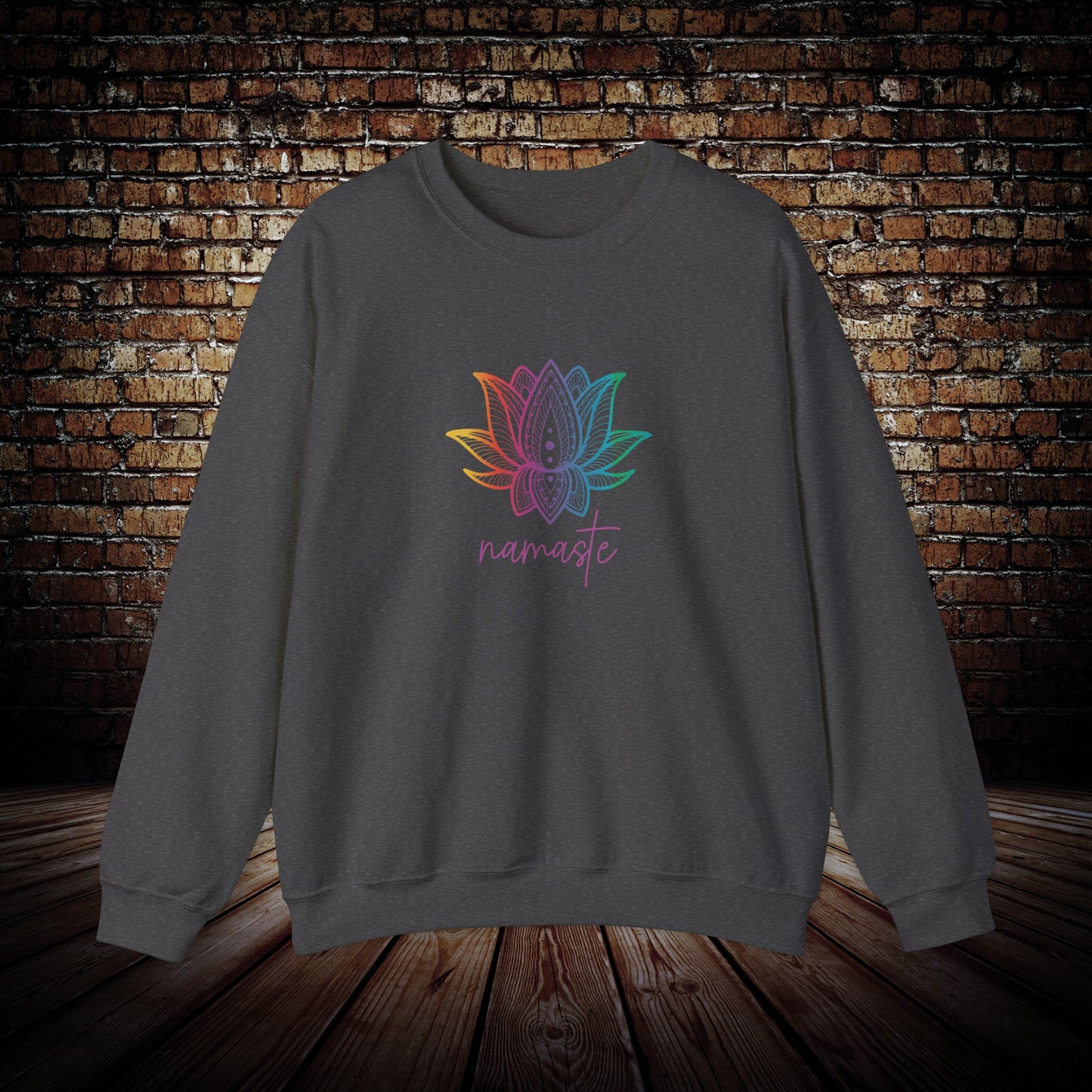 Rainbow Lotus Flower Namaste