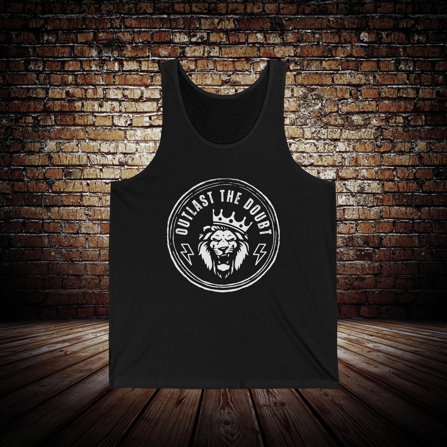 Outlast The Doubt - Logo Mens Jersey Tank Top