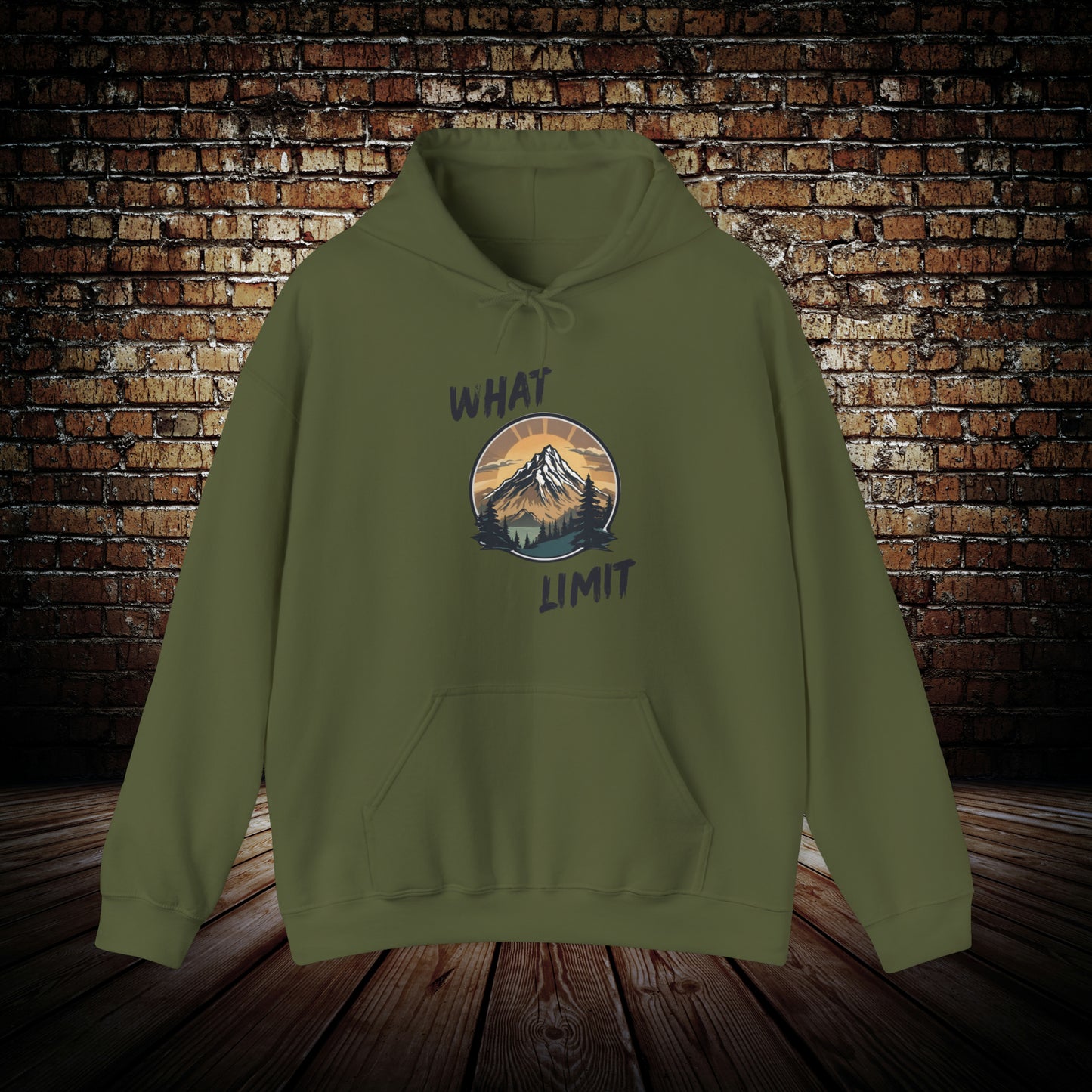 WHAT LIMIT Mountain view Motivational Hoodie