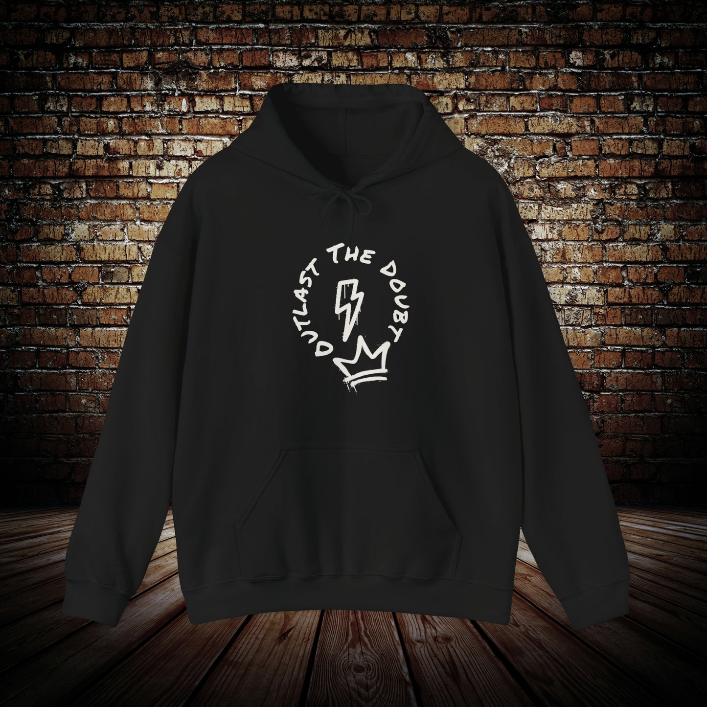 Outlast The Doubt - Spray Paint Hoodie