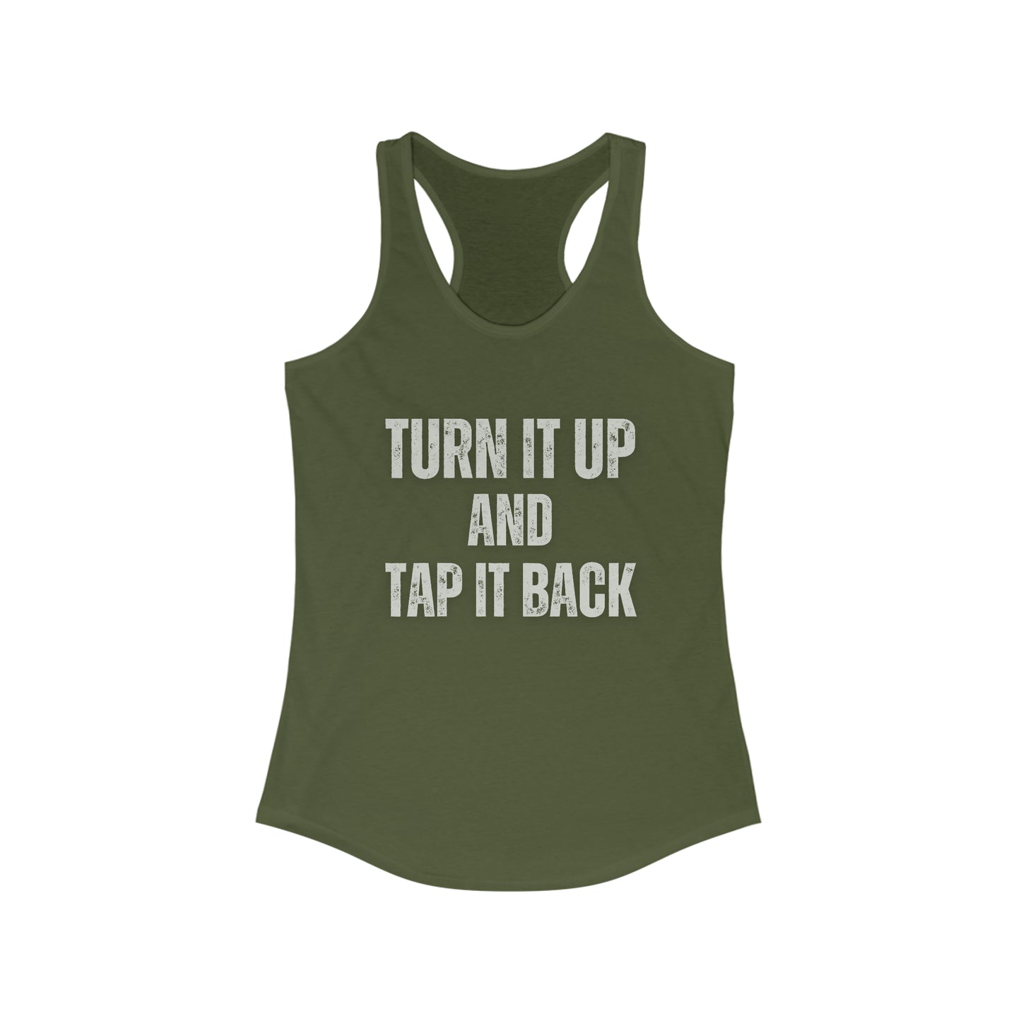 Turn it and tap it back Women's cycling tank top
