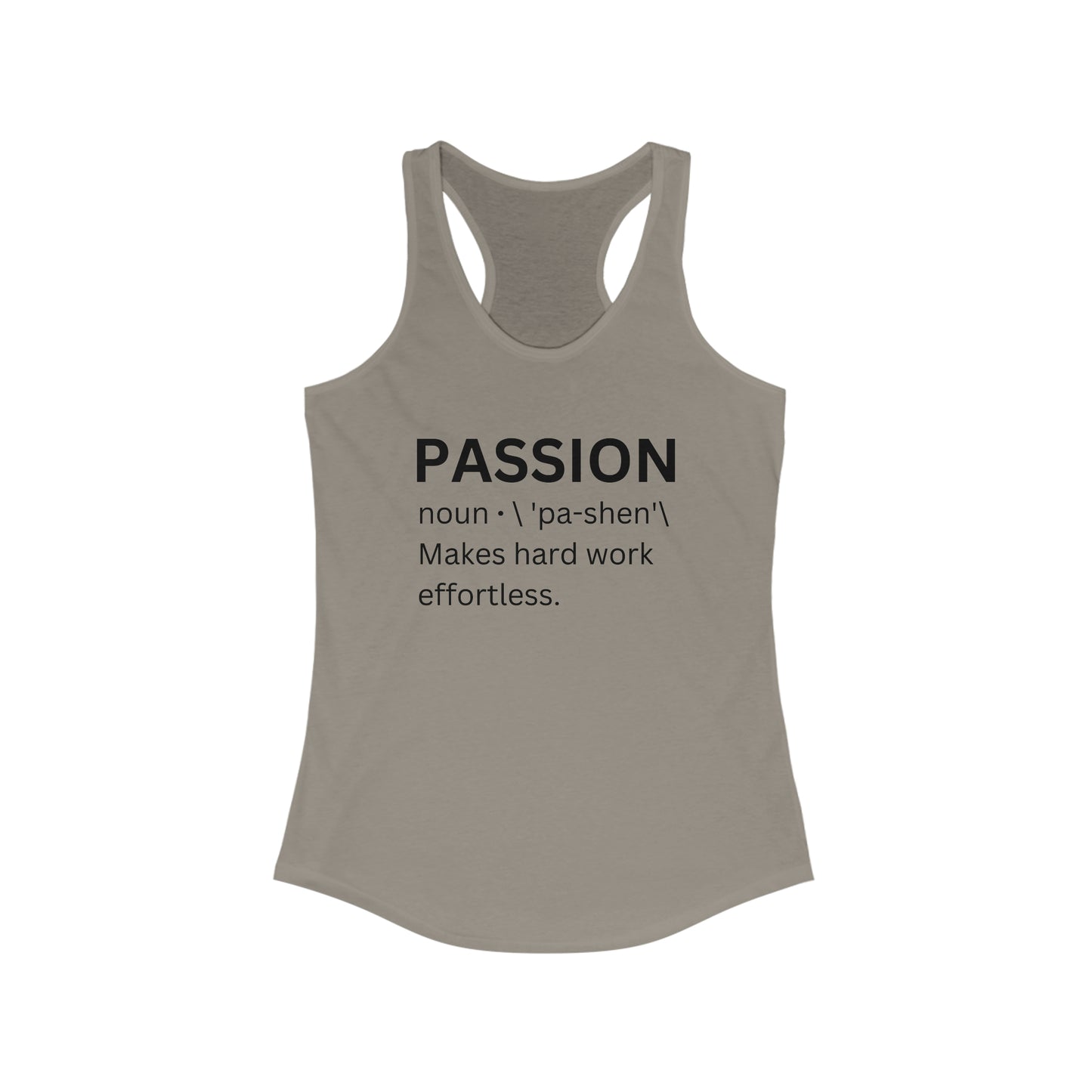 Trendy motivational tank top - Passion