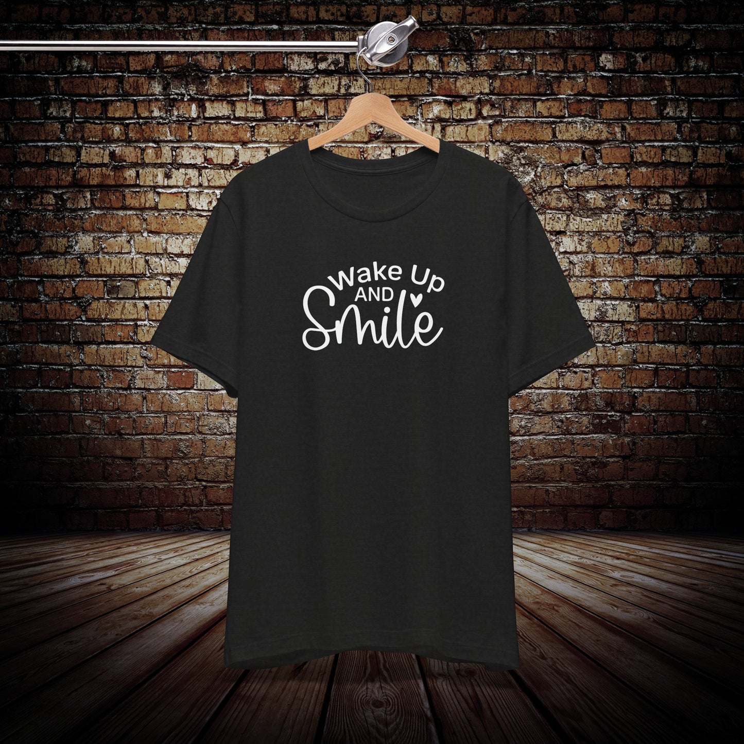 wake up and smile tee