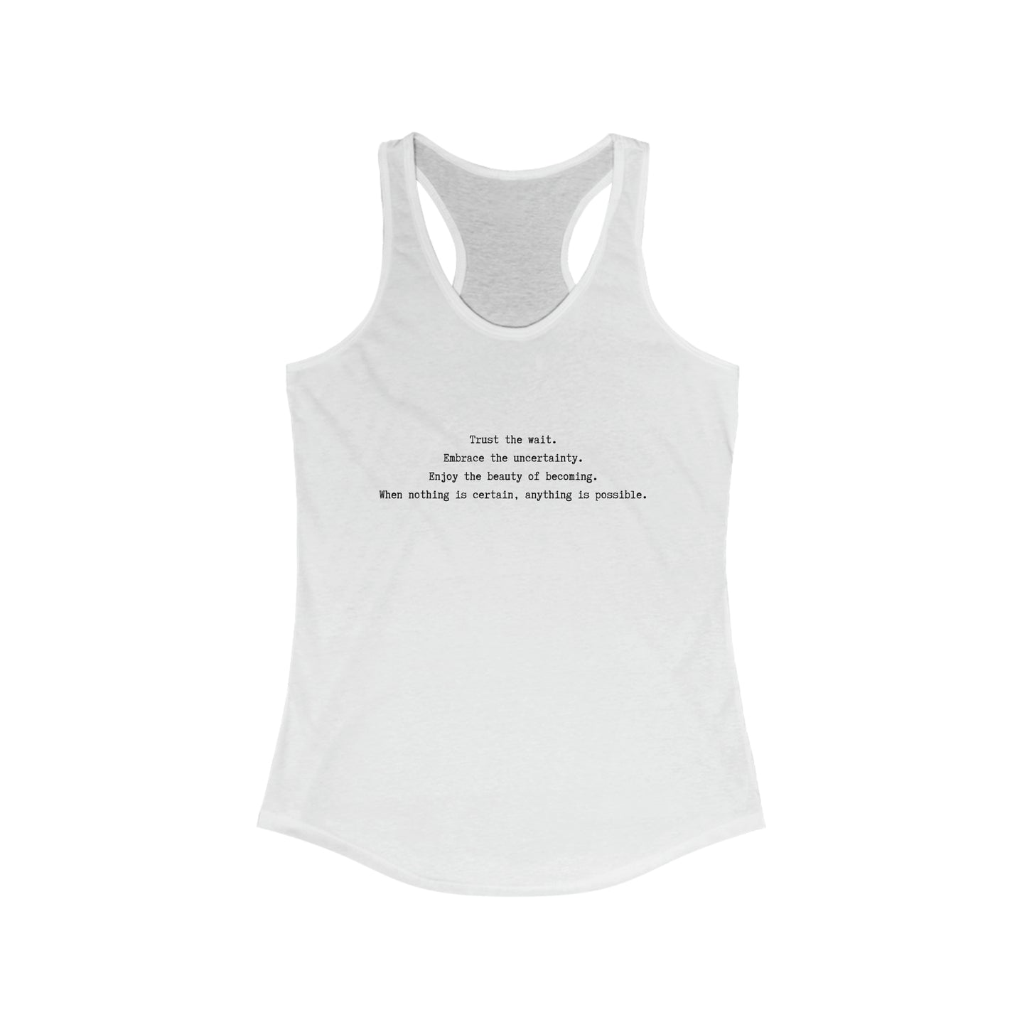 Anything is possible, Women's workout tank top