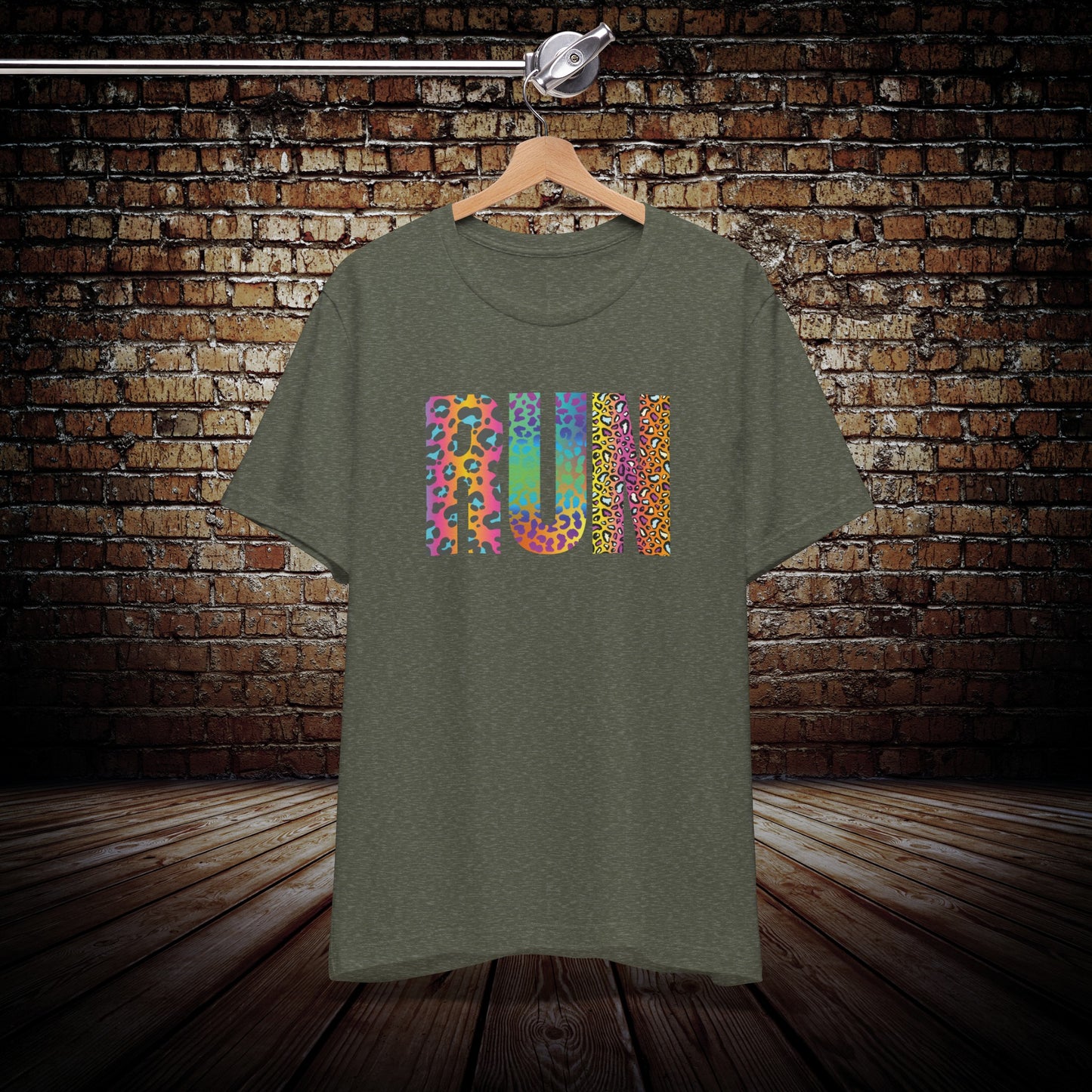 RUN in color Graphic Tee