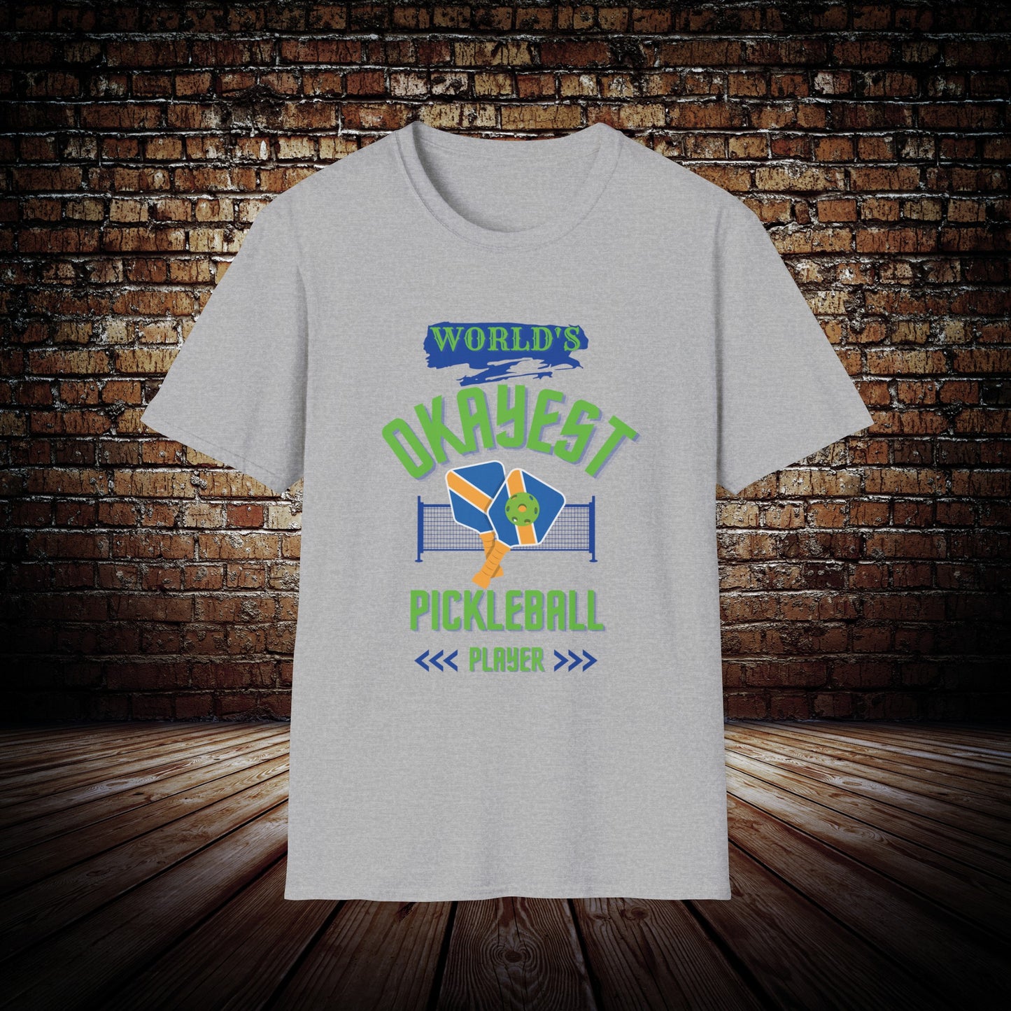 World's okayest Pickle ball player shirt