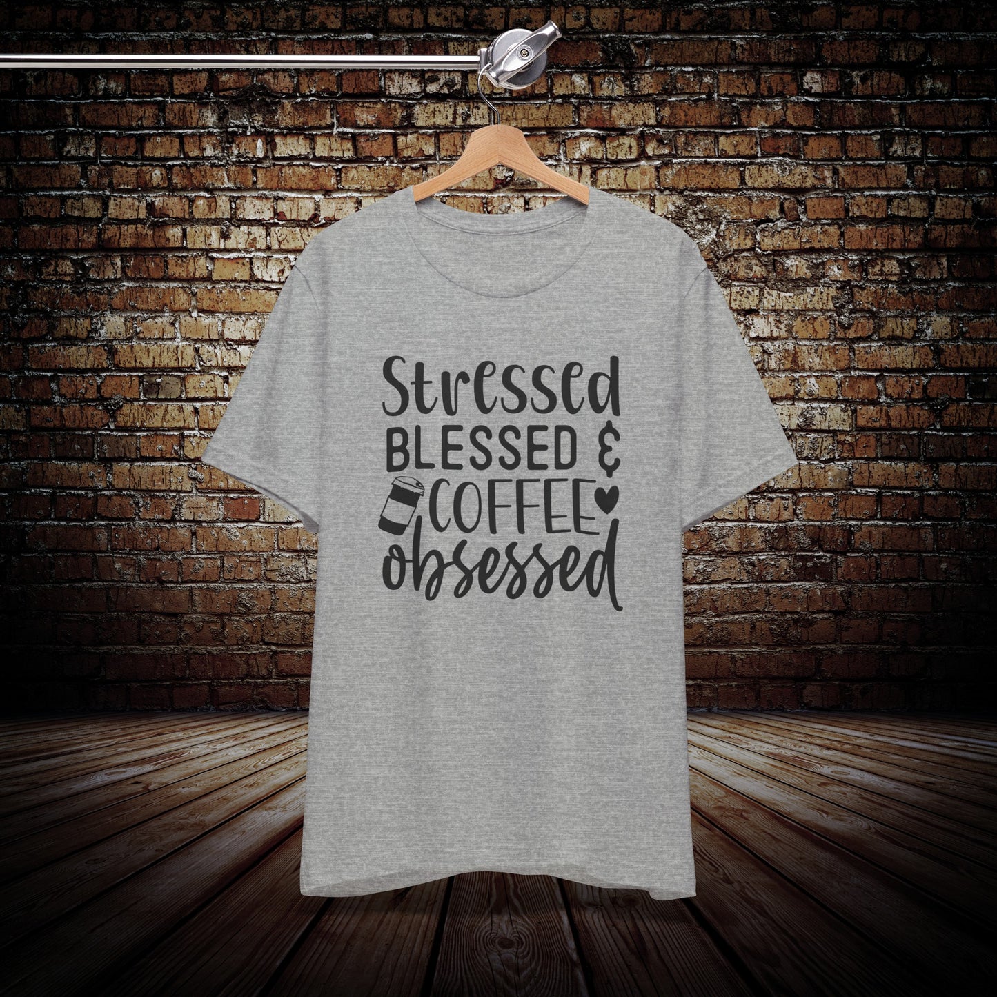 Stressed Blessed & Coffee Obsessed Graphic Tee