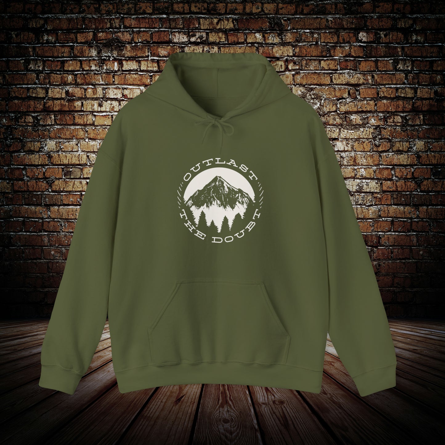 Outlast The Doubt Mountain View Unisex Hoodie