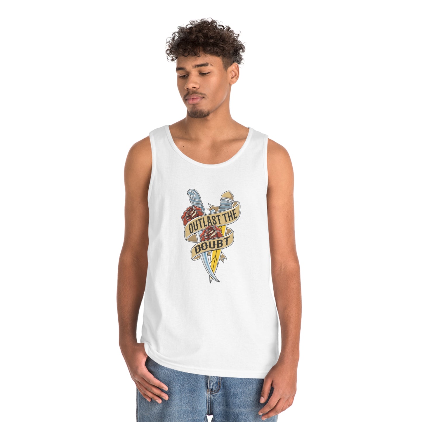 Outlast The Doubt Knives Out Men's Tank Top