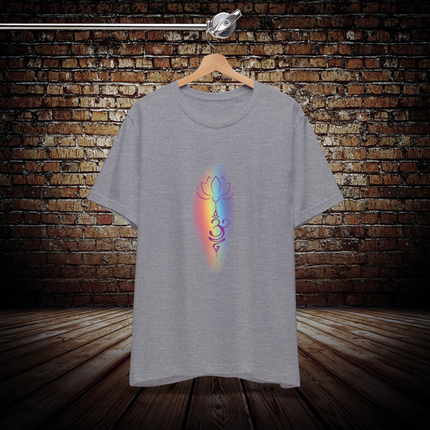 Rainbow Lotus Breathe - Yoga Inspired T-Shirt