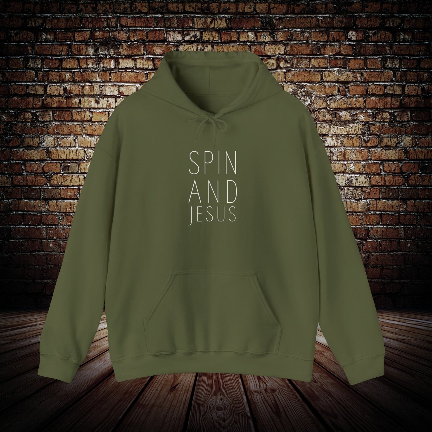 Spin and Jesus Motivational Hoodie