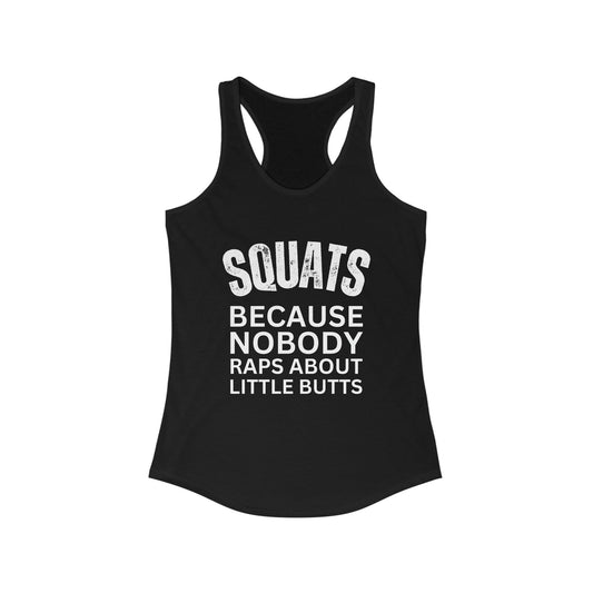 Funny gym tank top squats