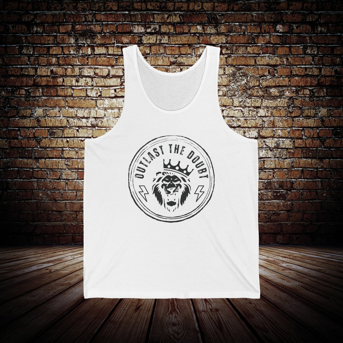 Outlast The Doubt - Logo Mens Jersey Tank Top