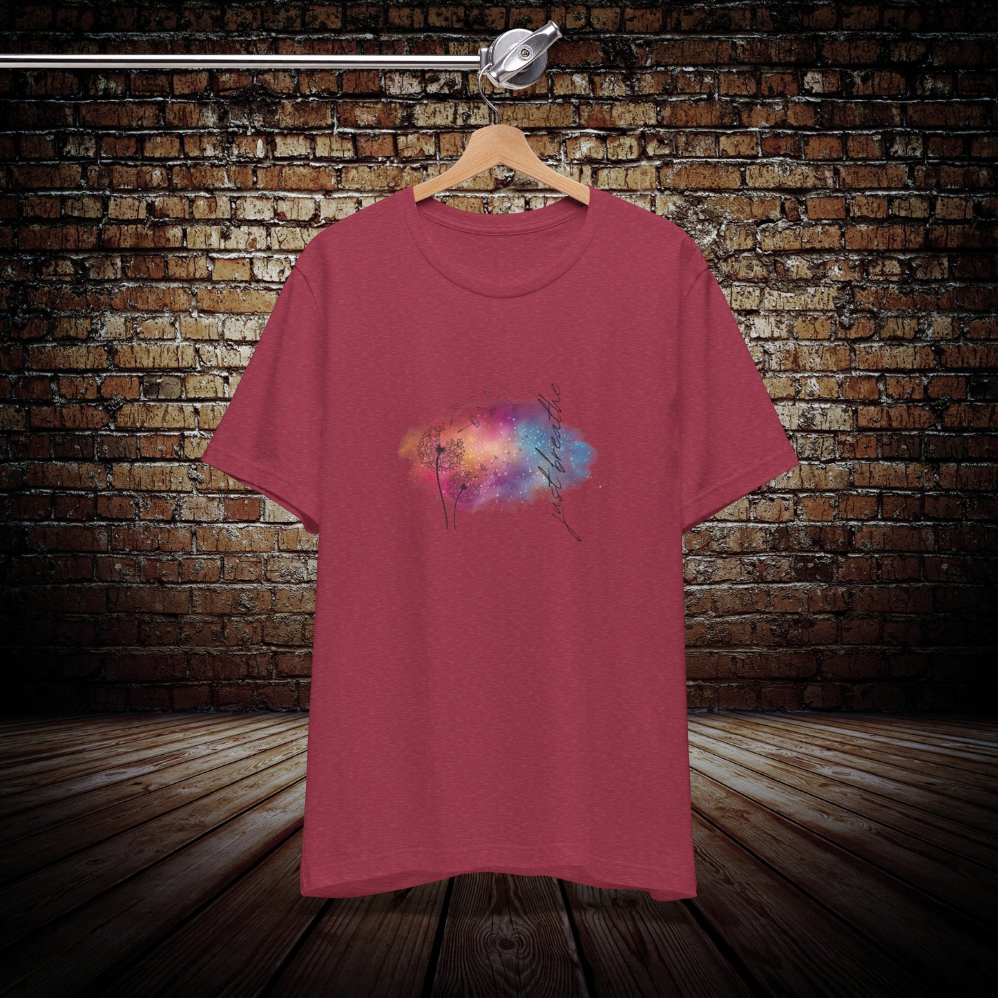 Just Breathe in color - Yoga Inspired T-Shirt