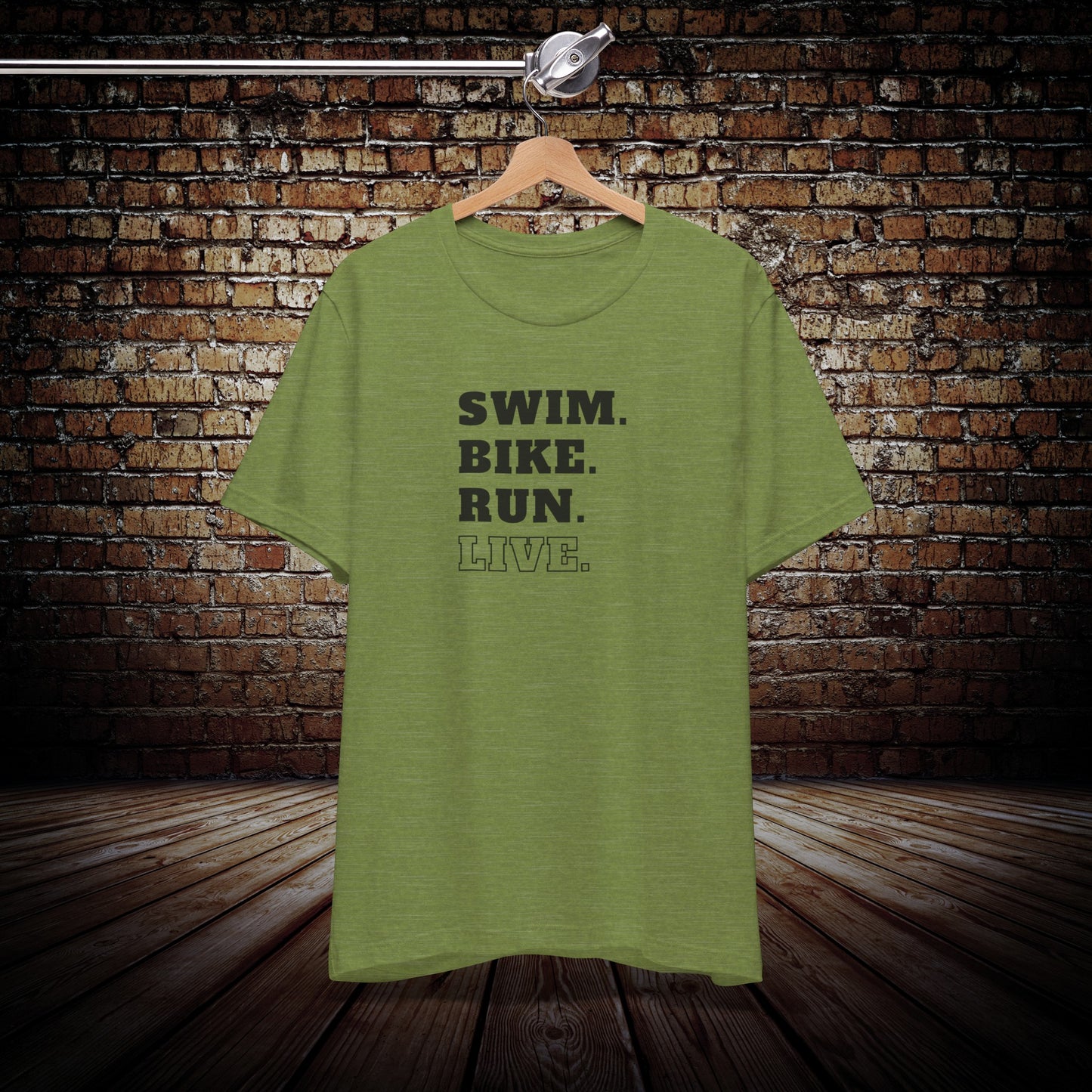 Swim Bike Run Live Triathlon T-shirt