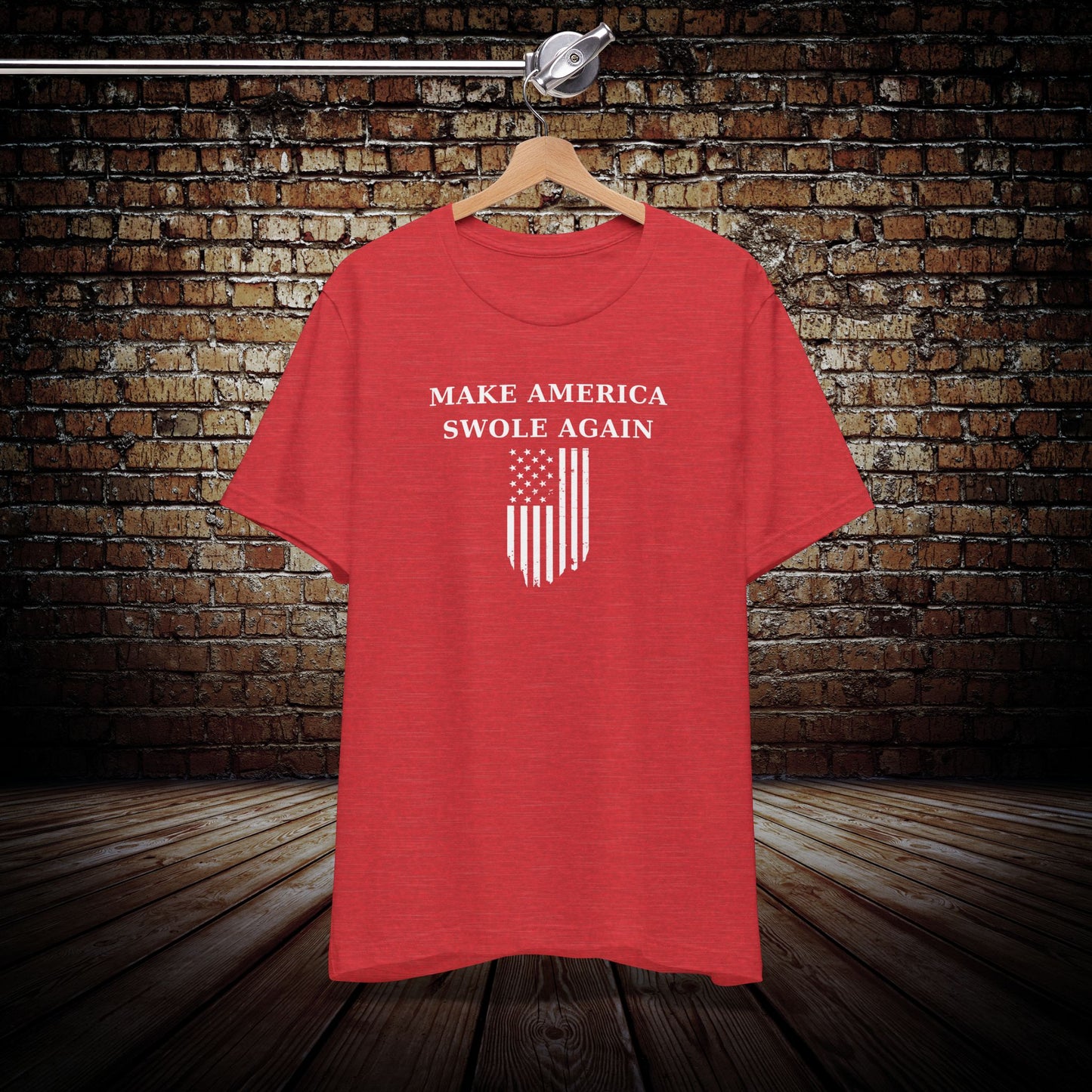 Make America Swole Again Flag Graphic Tee