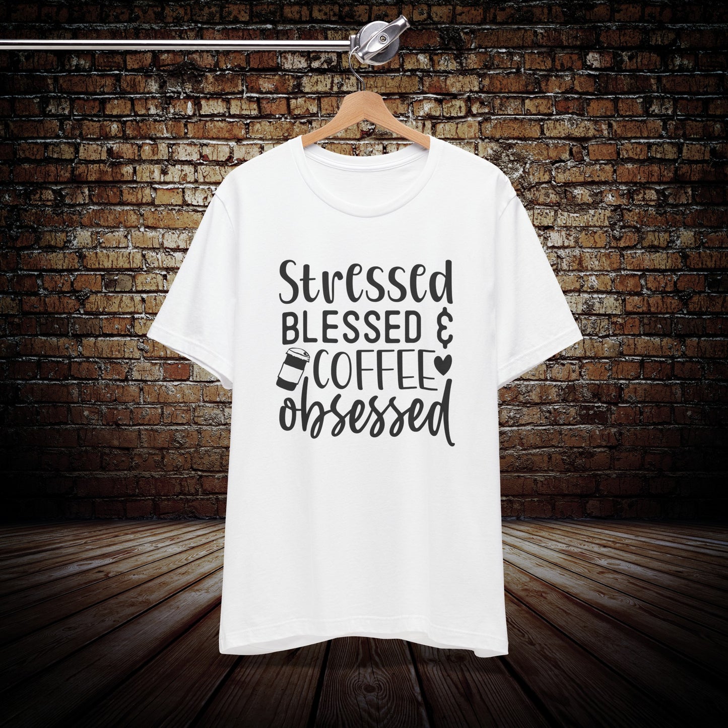 Stressed Blessed & Coffee Obsessed Graphic Tee