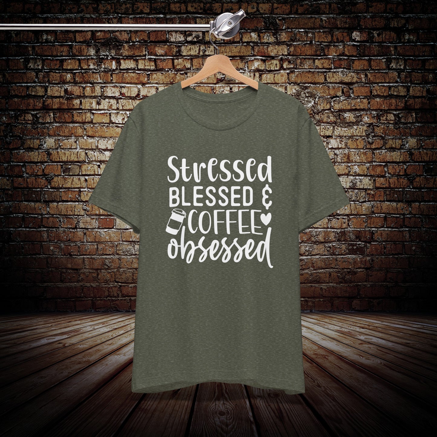 Stressed Blessed & Coffee Obsessed Graphic Tee