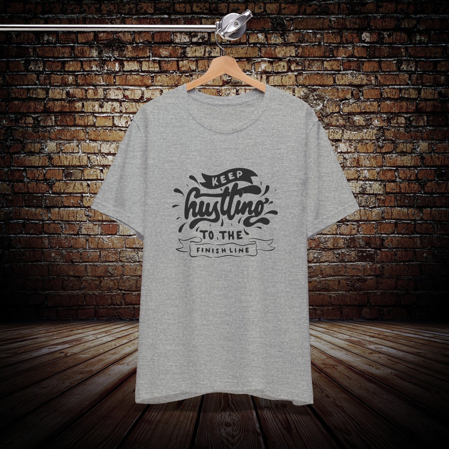 Keep Hustling to the finish line Graphic Tee