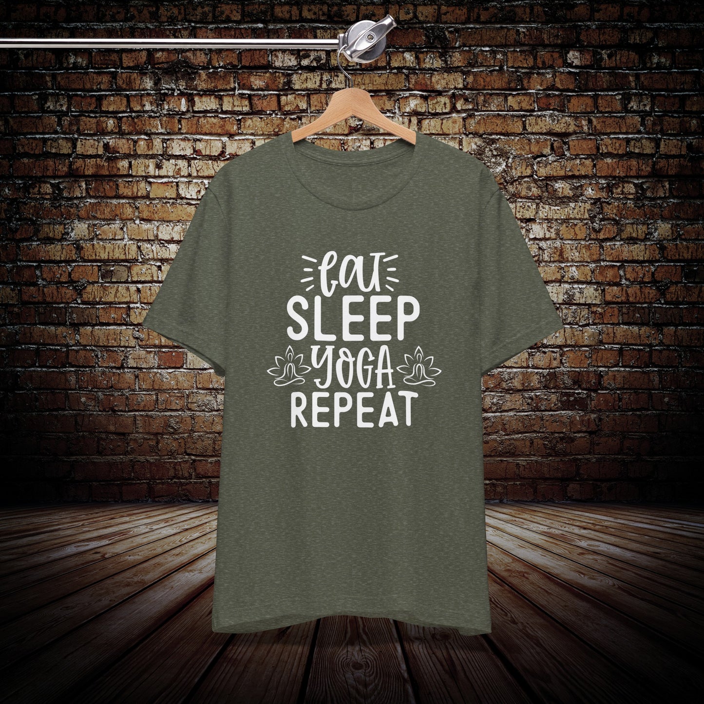 Eat Sleep Yoga Repeat Graphic Tee