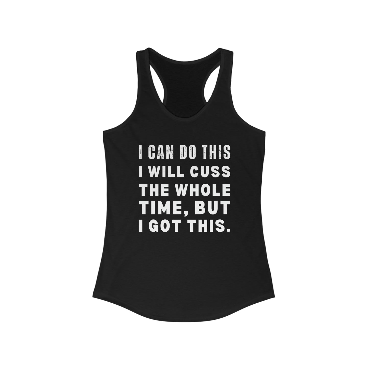 Sarcastic swearing gym top