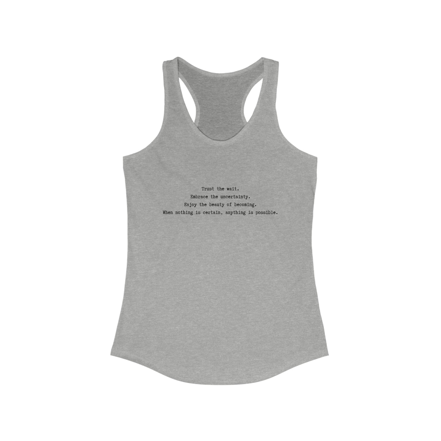 Anything is possible, Women's workout tank top