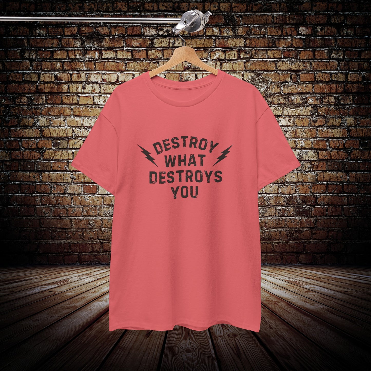 "Destroy What Destroys You" Motivational T-Shirt